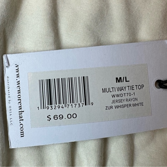 WeWoreWhat Multi-Way Tie Top //Size M/L - Picture 9 of 15